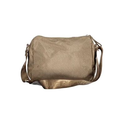 Beige Polyester Women Handbag