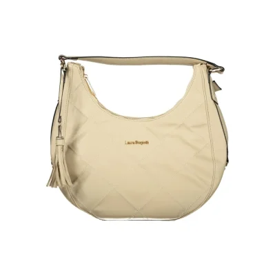 Beige PVC Women Handbag