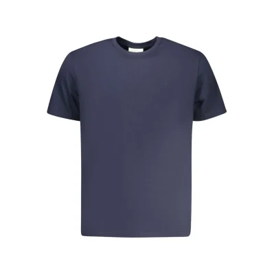 Blue Cotton Men T-Shirt