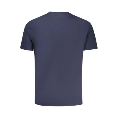 Blue Cotton Men T-Shirt