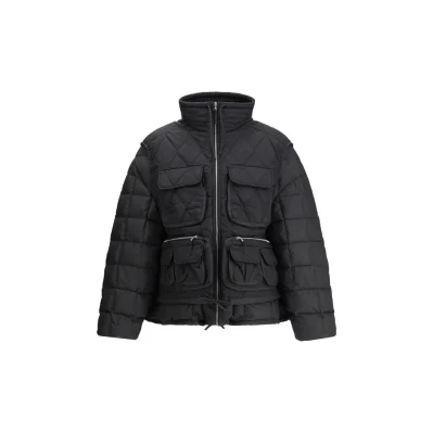 Black Nylon Jackets And Coat