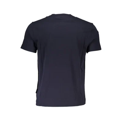 Blue Cotton Men's T-Shirt