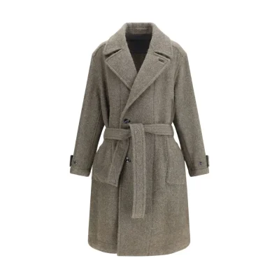 Bicolor Wool Coat
