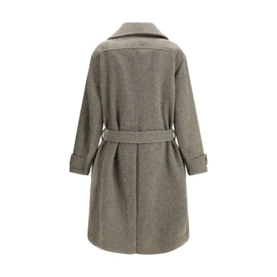 Bicolor Wool Coat