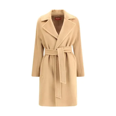 Beige Fleece Wool Coat