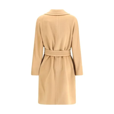 Beige Fleece Wool Coat