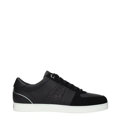 Black Leather Low Top Sneakers