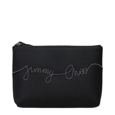 Black Satin Clutch Bag