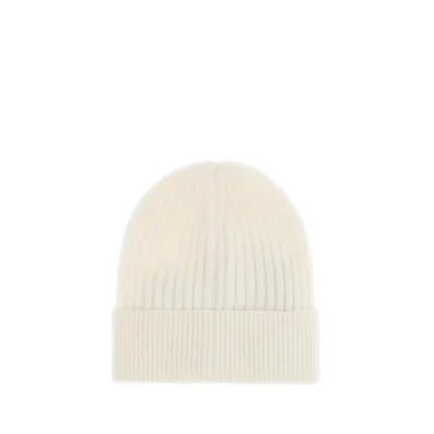 Cream Fleece Wool Beanie