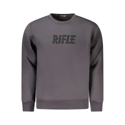 Gray Cotton Men Sweatshirt
