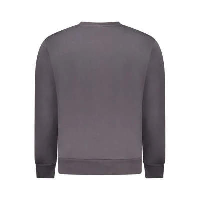 Gray Cotton Men Sweatshirt
