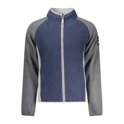 Blue Polyester Men Sweater