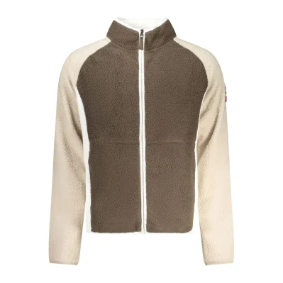 Brown Polyester Men Sweater
