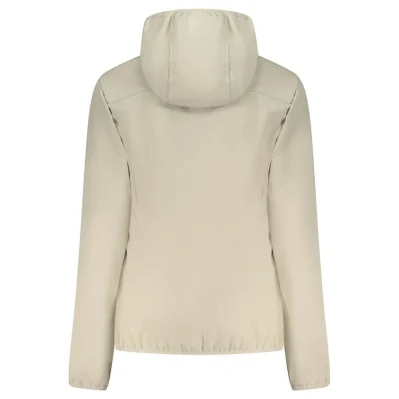 Beige Polyester Women Jacket