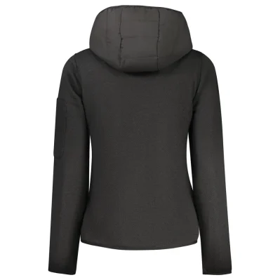 Black Polyester Women Jacket
