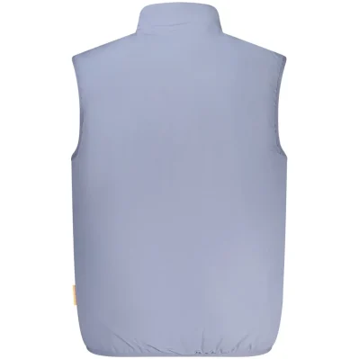 Blue Polyester Men Jacket