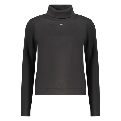 Black Cotton Women Sweater