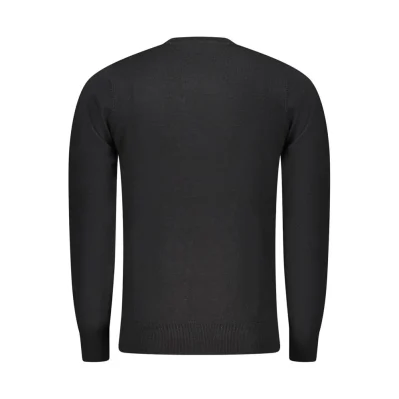 Black Wool Men Sweater