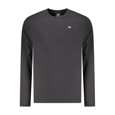 Black Cotton Men T-Shirt