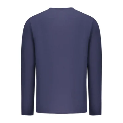 Blue Cotton Men T-Shirt