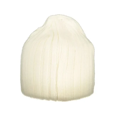 White Polyester Men Cap