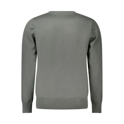 Green Nylon Men Sweater