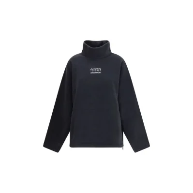 Black Polyester Sweatshirt