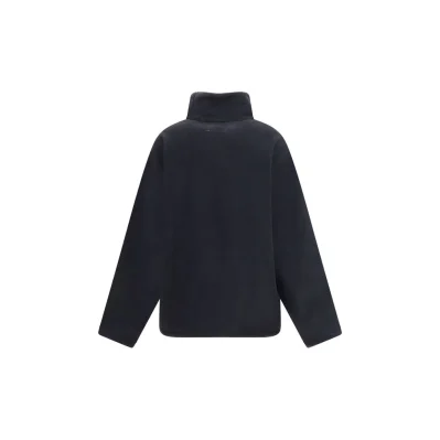 Black Polyester Sweatshirt
