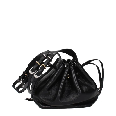 Black Leather Crossbody Bag