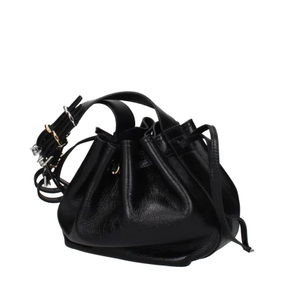Black Leather Crossbody Bag