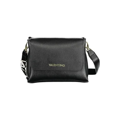 Black Polyurethane Women Handbag