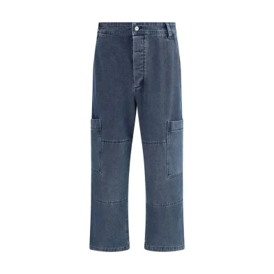 Blue Cotton Jeans Denim