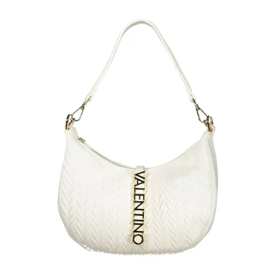 Bianco Polyurethane Women Shoulder Bag