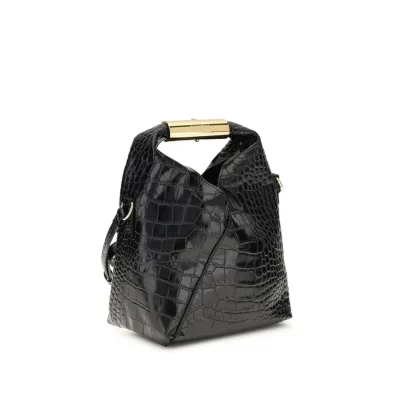 Black Calf Leather Bos Taurus Handbag