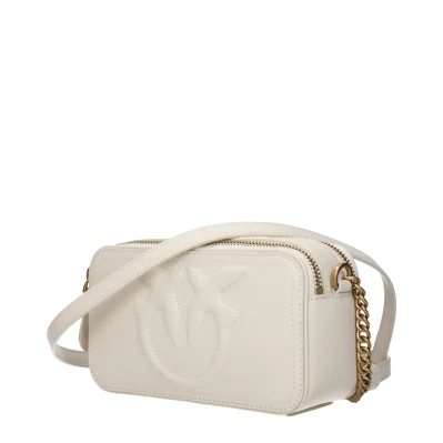 Beige Leather Crossbody Bag