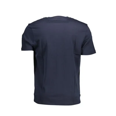 Blu Cotton Men T-Shirt