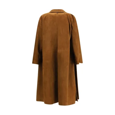 Brown Lamb Leather Coat