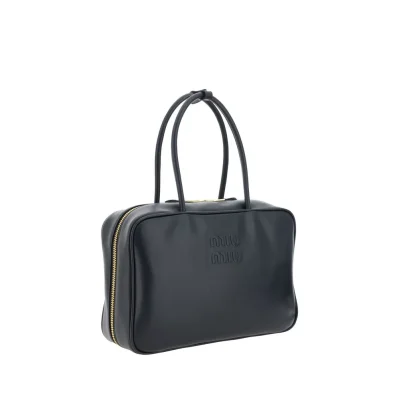 Black Calf Leather Bos Taurus Handbag