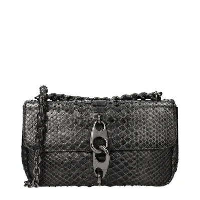 Gray Skin Shoulder Bag