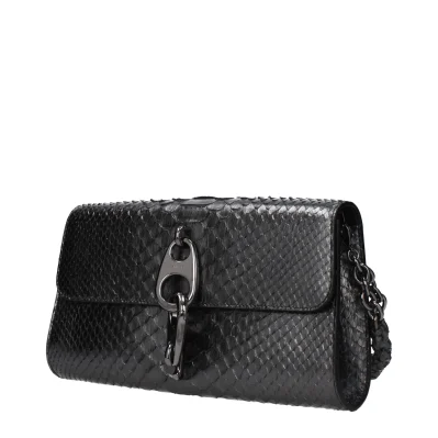 Gray Skin Clutch Bag