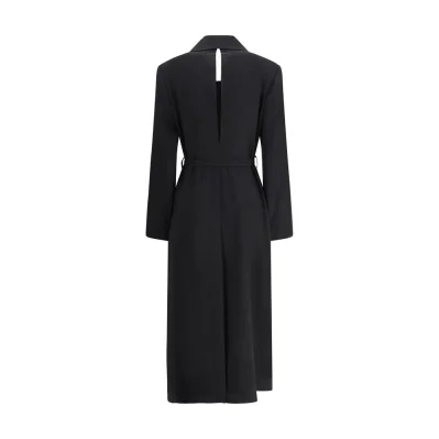 Black Fleece Wool Coat