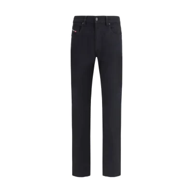 Black Cotton Slim Fit Jeans