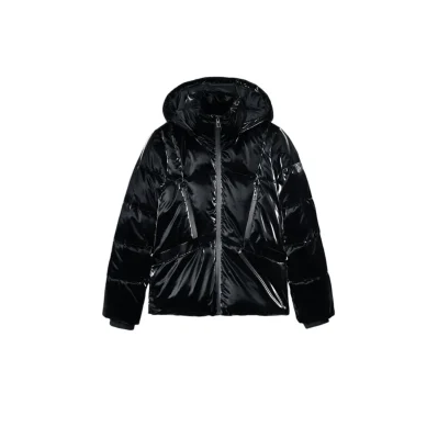 Black Polyester Coat