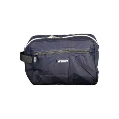 Blue Polyester Men Beauty Case