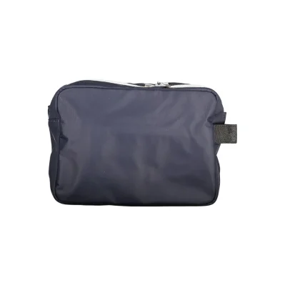 Blue Polyester Men Beauty Case