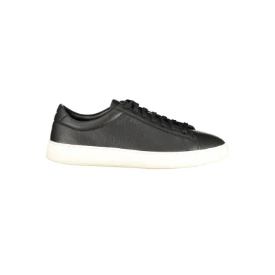 Black Leather Men Sneaker