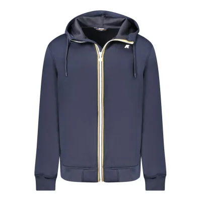 Blue Polyester Men Jacket