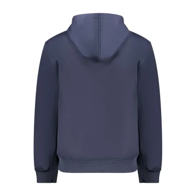 Blue Polyester Men Jacket