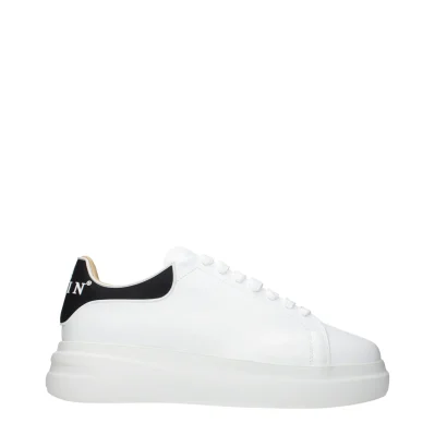 White Leather Low Top Sneakers