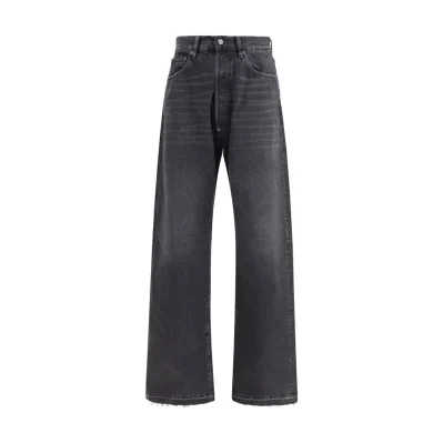 Black Cotton High-Waisted Jean